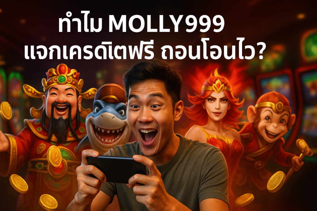 ทำไม MOLLY999 แจกเครดิตฟรี ถอนโอนไว?
