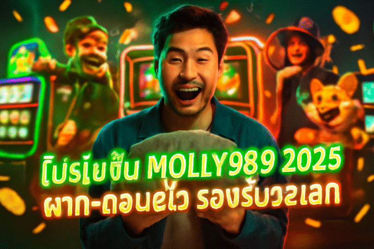 โปรโมชั่น MOLLY999 2025 ฝาก‑ถอนไว รองรับวอเลท